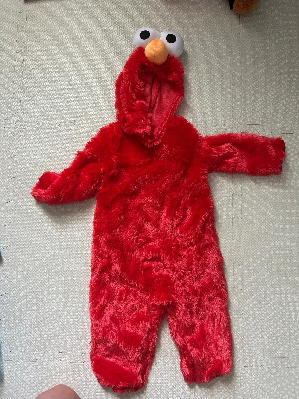 Red Elmo Plush Kids Halloween Costume Hoodie Onesie